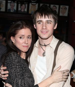 Julie Taymor & Reeve Carney attending the 'Spider-Man Turn Off The Dark' Benefit for The Actors Fund at a Pre-Show Cocktail Reception held at Sardi's Restaurant in New York City @ BroadwayWorld Julie Taymor & Reeve Carney attending the 'Spider-Man Turn Off The Dark' Benefit for Photo