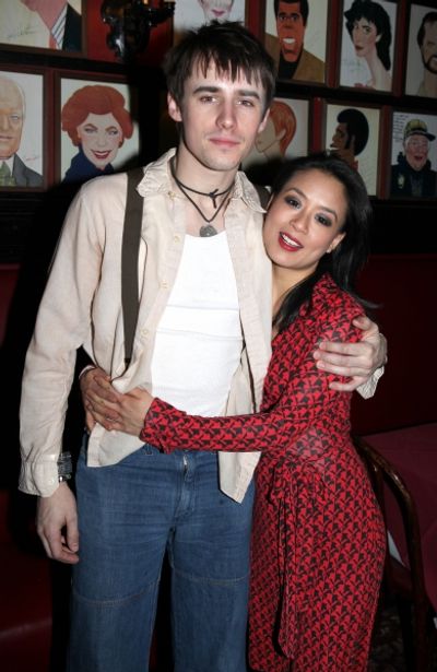 Reeve Carney & T.V. Carpio attending the 'Spider-Man Turn Off The Dark' Benefit for T Photo