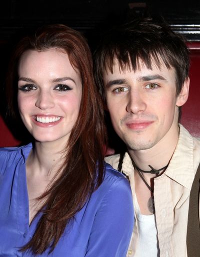 Jennifer Damiano & Reeve Carney attending the 'Spider-Man Turn Off The Dark' Benefit  Photo