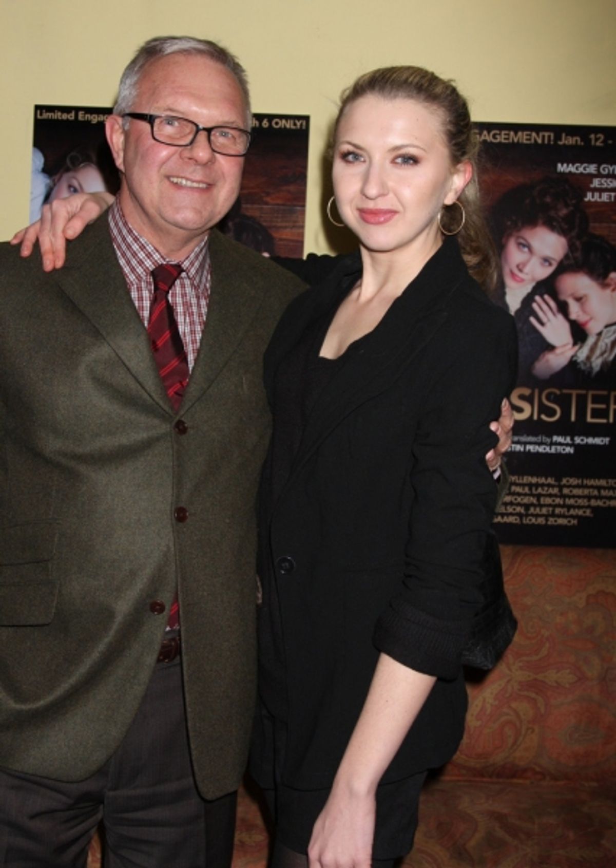 Walter Bobbie and Nina Arianda at opening night of Classic Stage Company's production of Anton Chekhov's 'Three Sisters'
 at 