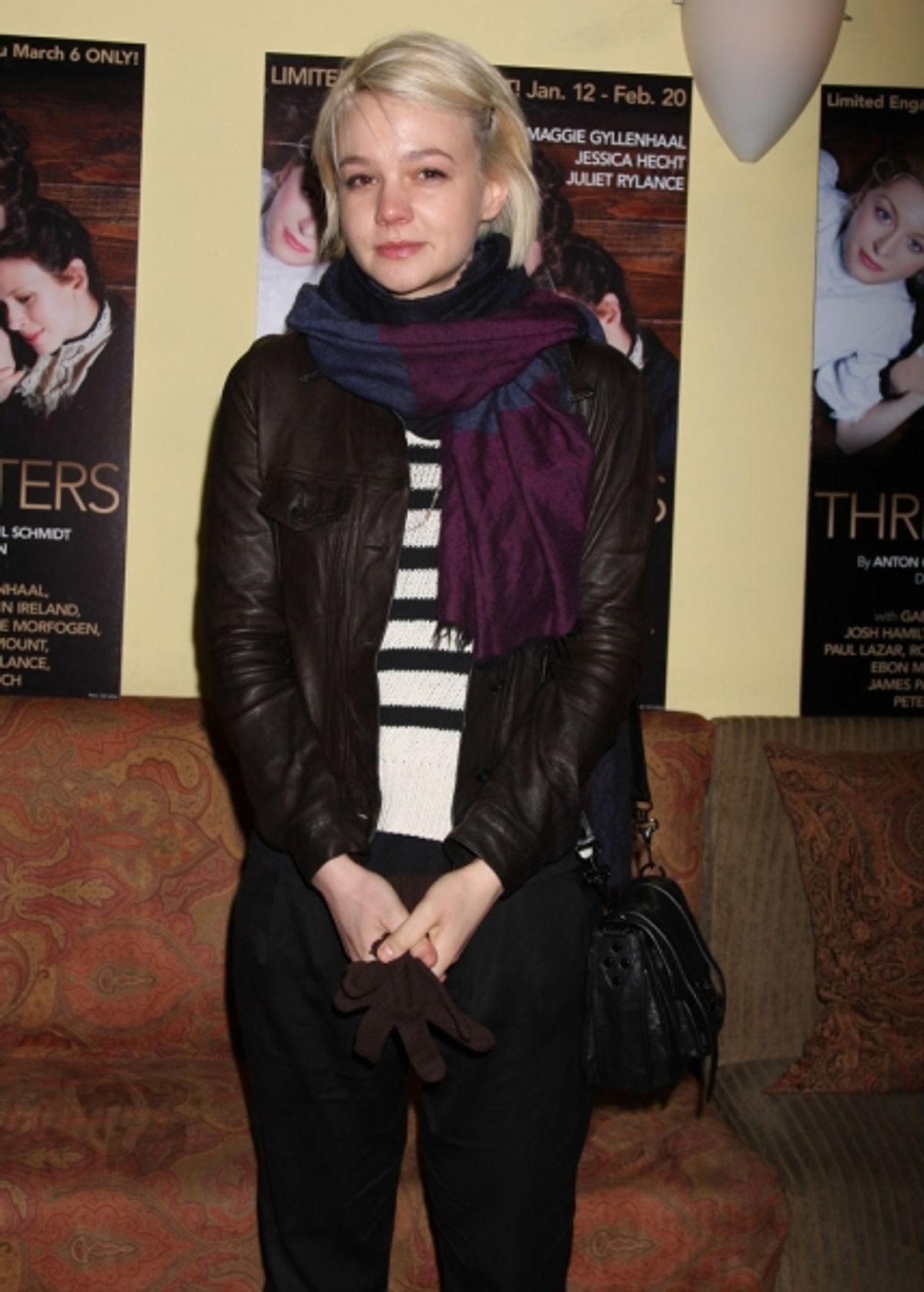 Carey Mulligan at opening night of Classic Stage Company's production of Anton Chekhov's  at 