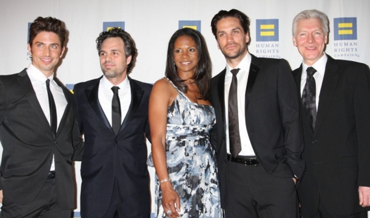 Nick Adams, Mark Ruffalo, Audra McDonald, Will Swenson and Tony Sheldon at 