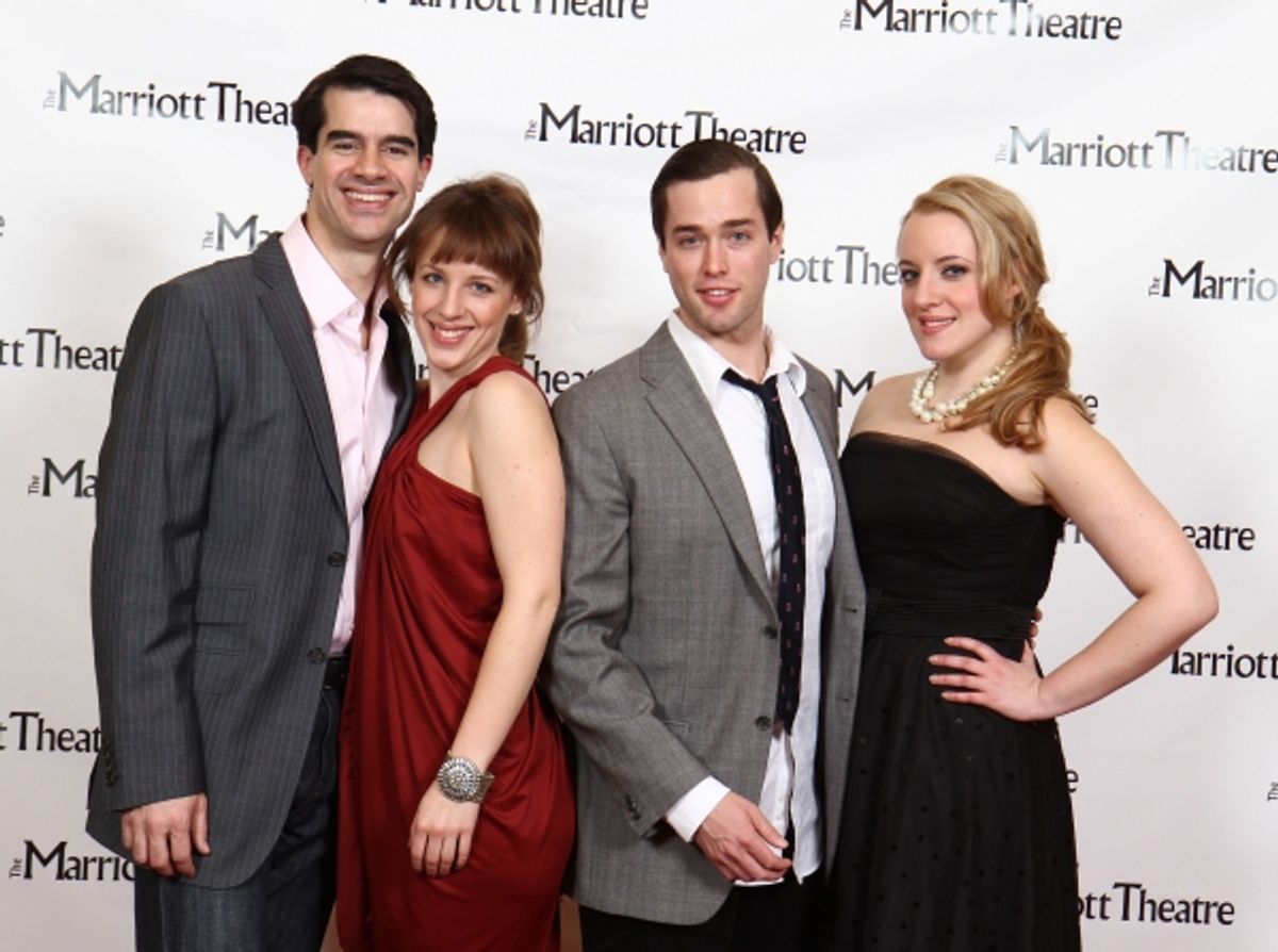 Rod Thomas, Jessie Mueller, Brian Hissong, Abby Mueller at 