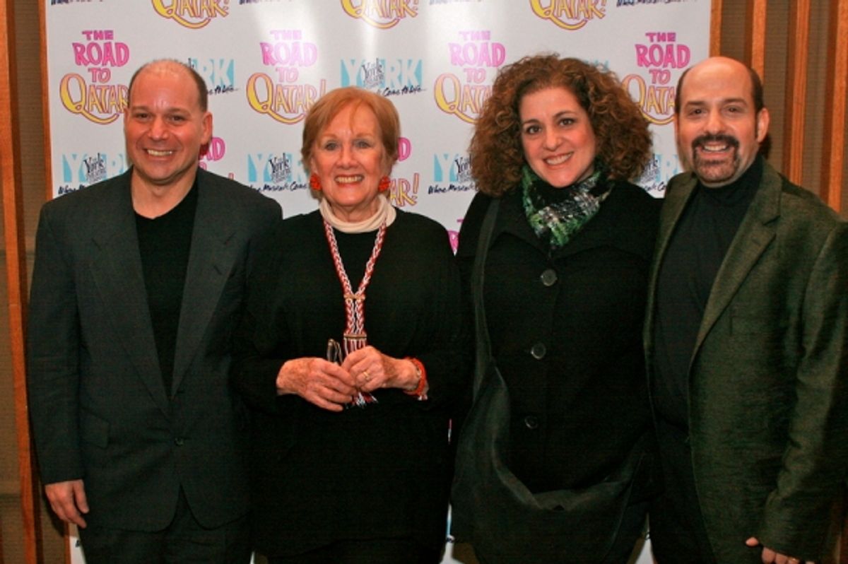 Stephen Cole, Richard Maltby, Jr., David Krane at ROAD TO QATAR Celebrates Opening Night