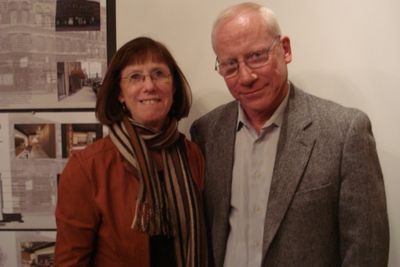 Janet Shanahan with husband and Chicago Dramatists Board President, Neill Shanahan Photo