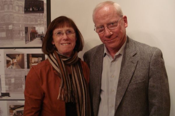 Janet Shanahan with husband and Chicago Dramatists Board President, Neill Shanahan Photo