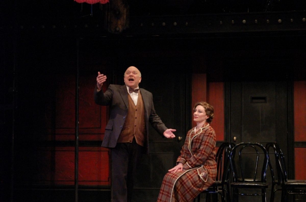 Scott Robertson (Herr Schultz) and Lori Wilner (Fraulein Schneider) at Engeman Thetare's CABARET