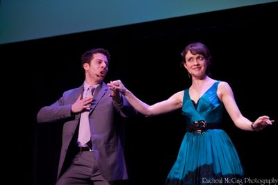Sam Strasfield and Katherine Walker from Mary Poppins Broadway Cast Photo
