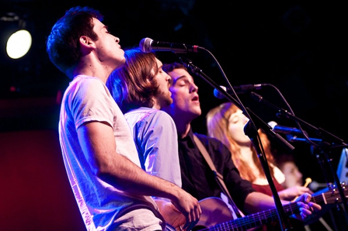 Matt Doyle, James Smith, Jesse Ruben & Heather Robb at 