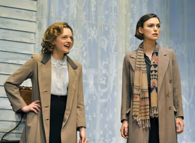 Elisabeth Moss as Martha Dobie and Keira Knightley as Karen Wright
 Photo