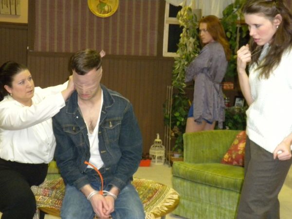 (L-R) Jessica Clare (Patricia), Jason Maxwell (Raul), Kirsten Deane (Marjorie), Sonia Photo