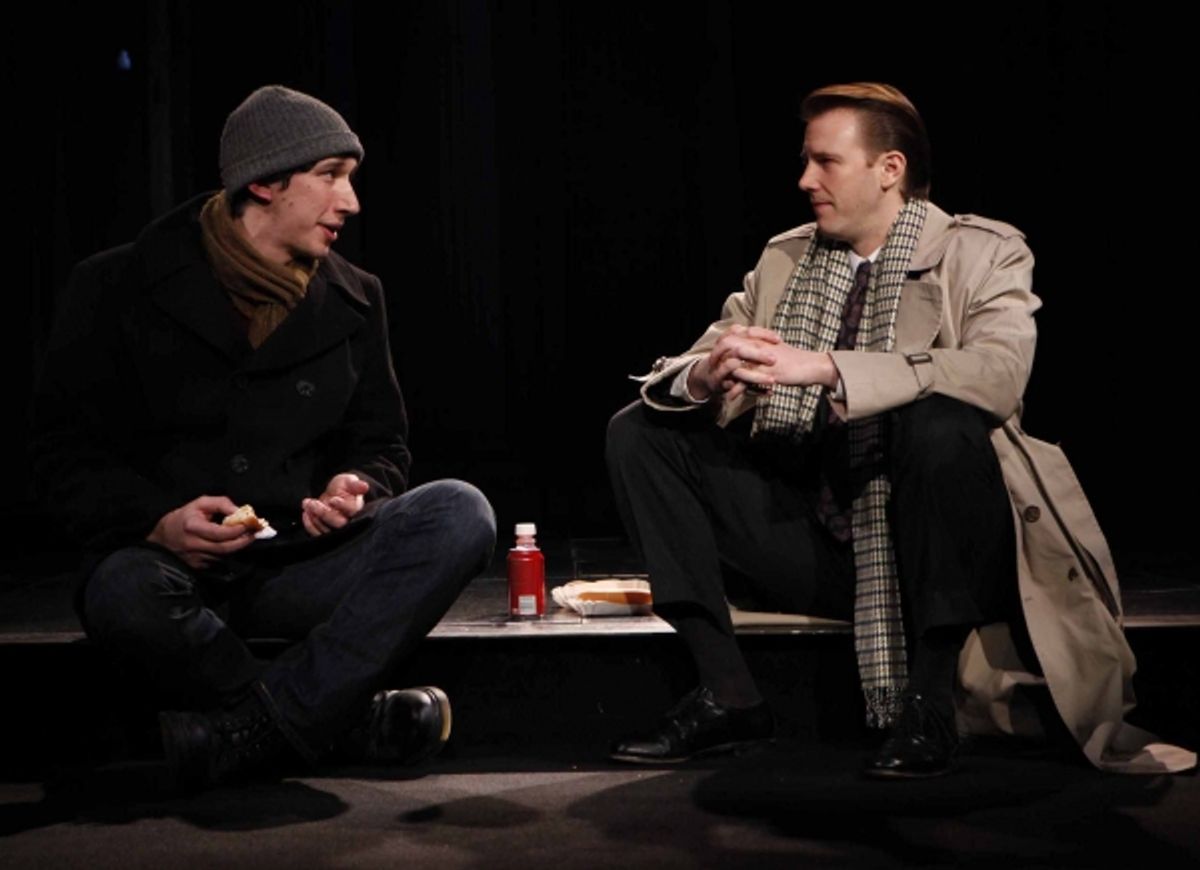 Adam Driver as 'Louis Ironson' and Bill Heck as 'Joet Pitt' at 