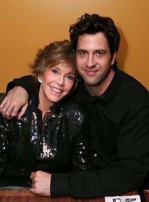 Jane Fonda (L) and son Troy Garity  Photo