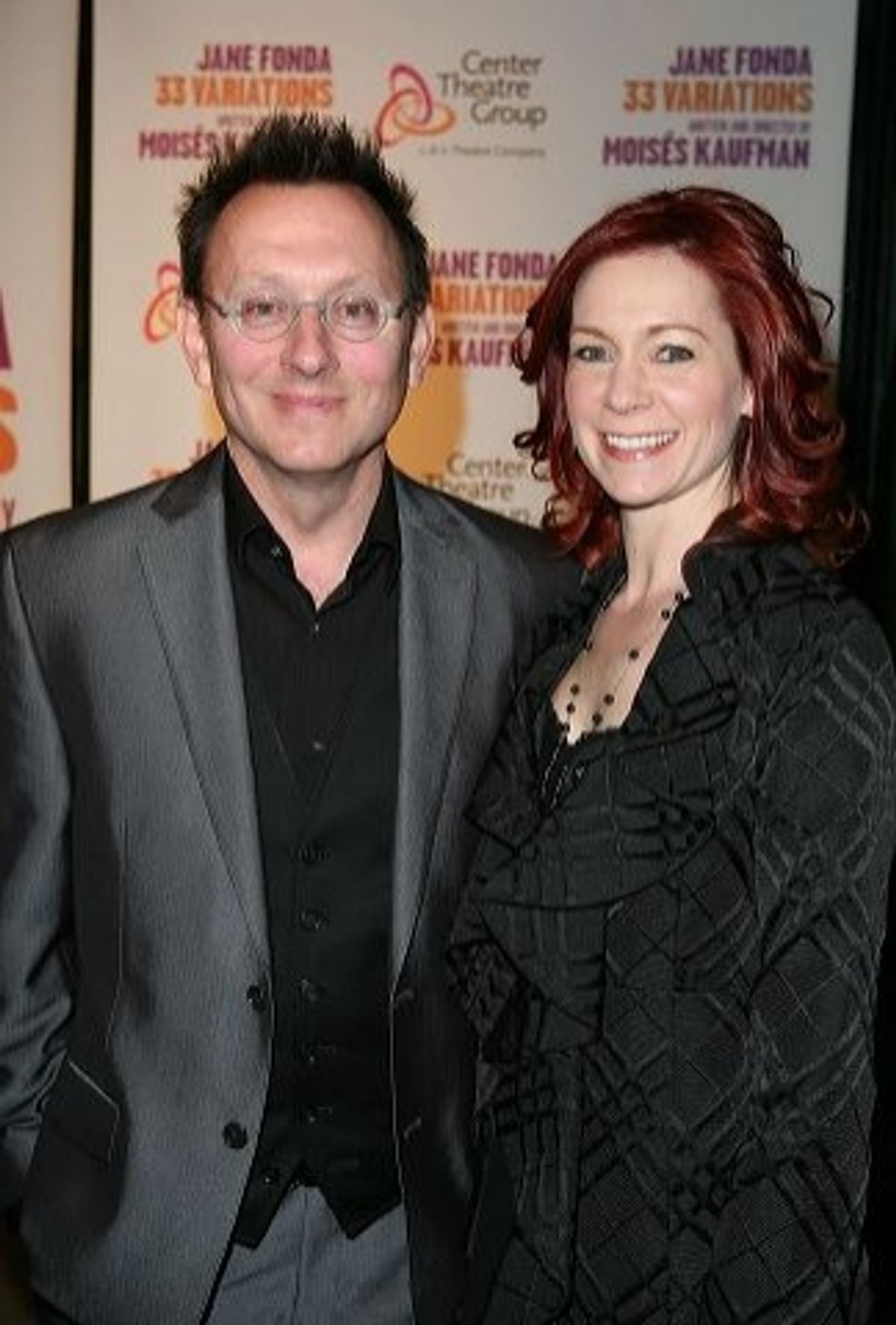 Michael Emerson (L) and Carrie Preston  at 
