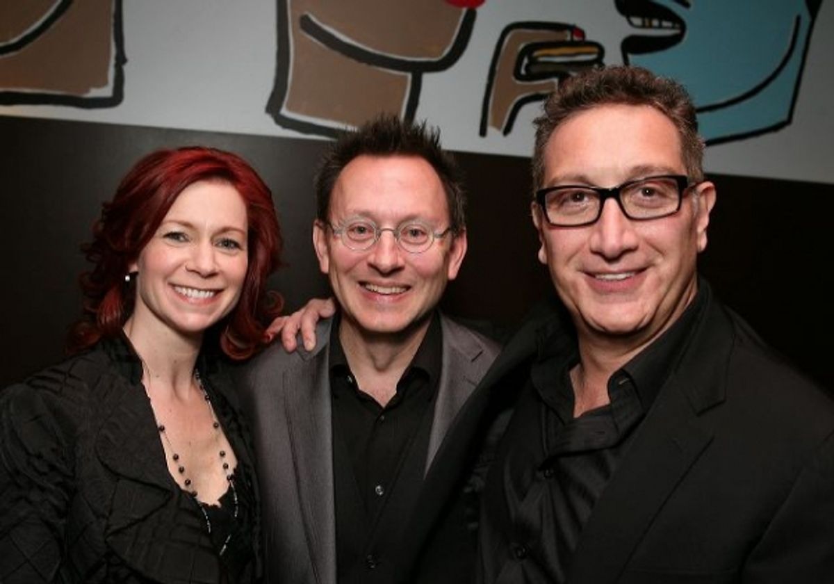 Carrie Preston, actor Michael Emerson and Playwright/Director Moises Kaufman  at 