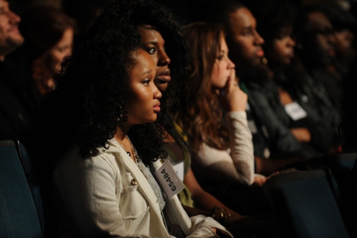 Steven Tyler, Jennifer Lopez and Randy Jackson at 