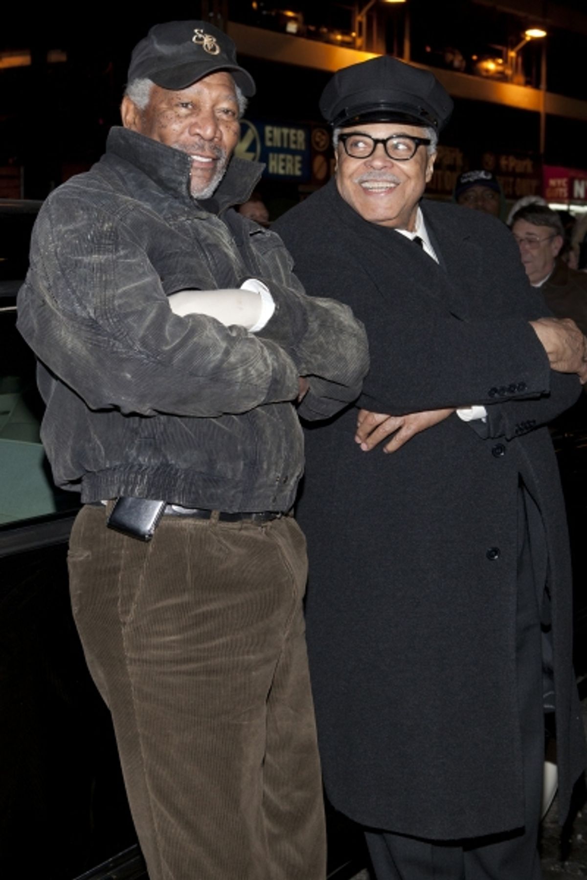 Morgan Freeman and James Earl Jones at 