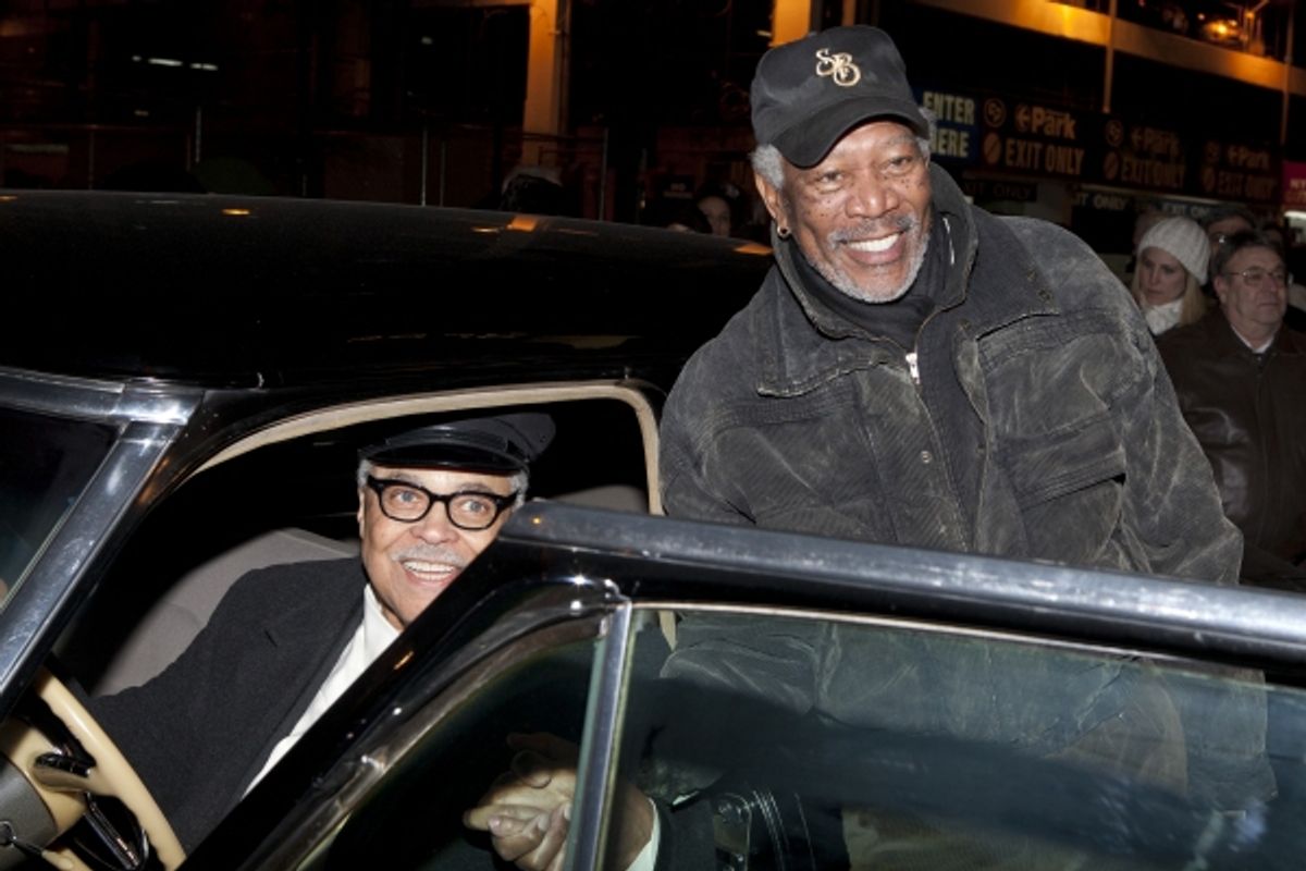 James Earl Jones and Morgan Freeman at 