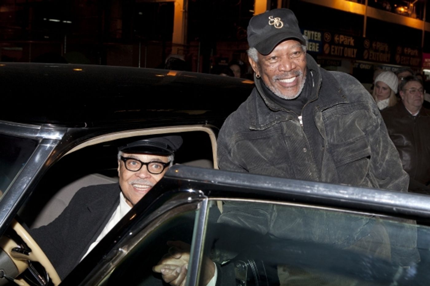 Photo Coverage: A Meeting of the 'Hokes': Morgan Freeman Meets James Earl Jones Backstage at DRIVING MISS DAISY Photo Coverage: A Meeting of the 'Hokes': Morgan Freeman Meets James Earl Jones Backstage at DRIVING MISS DAISY Image