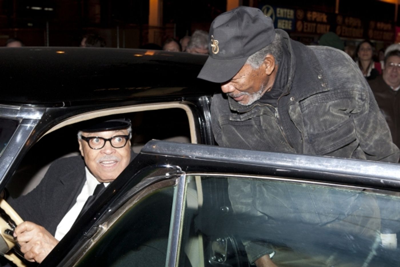 Photo Coverage: A Meeting of the 'Hokes': Morgan Freeman Meets James Earl Jones Backstage at DRIVING MISS DAISY Photo Coverage: A Meeting of the 'Hokes': Morgan Freeman Meets James Earl Jones Backstage at DRIVING MISS DAISY Image