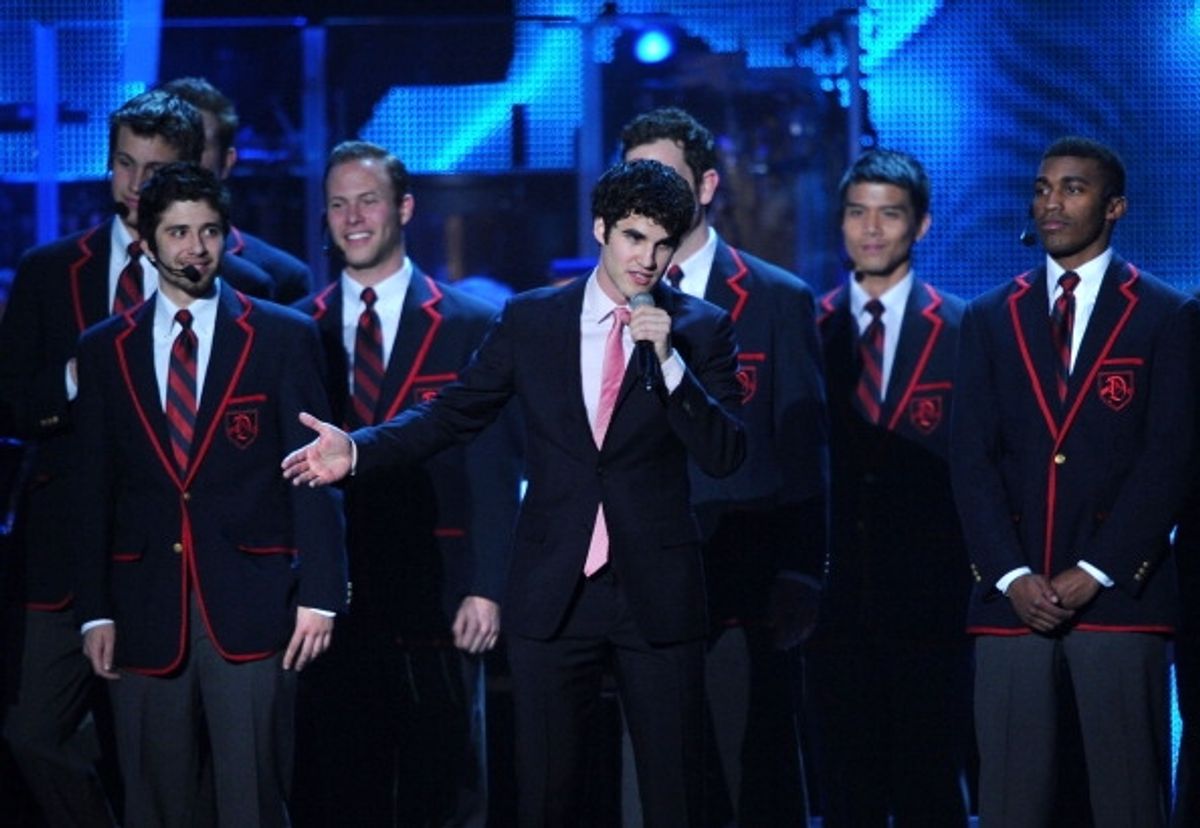 Darren Criss and the Warblers from GLEE at 