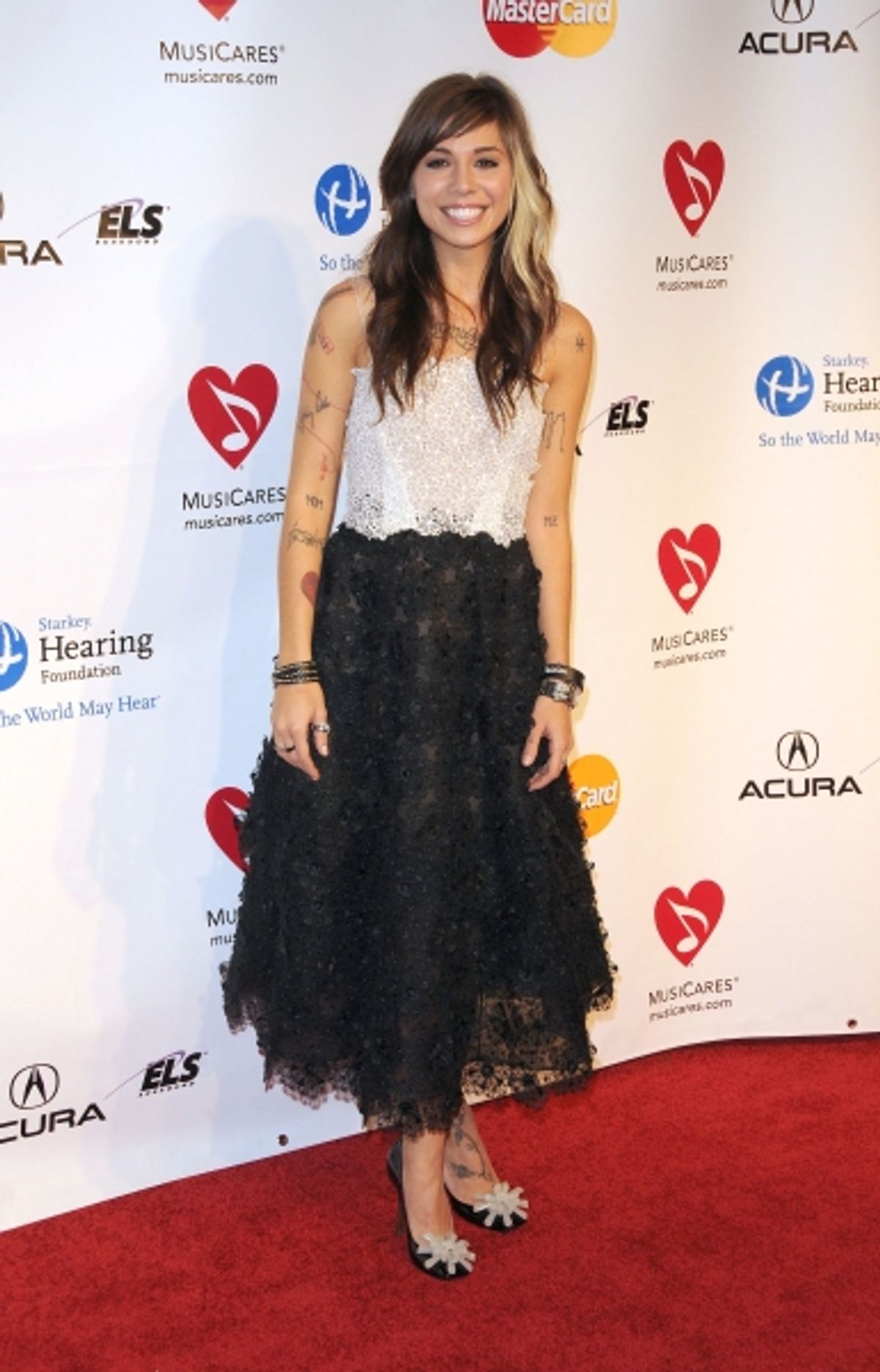 Christina Perri at the 2011 MusiCares Person of the Year Tribute to Barbra Streisand  Los Angeles Convention Center, West Hall, Los Angeles, CA, USA  February 11, 2011  Ã‚Â© RD/ Scott Kirkland/ Retna Digital at 