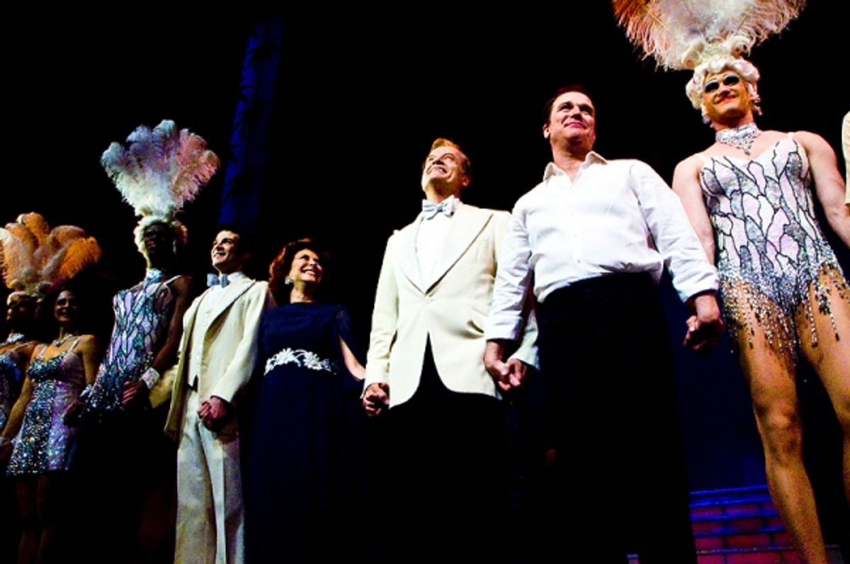 Kelsey Grammer, Douglas Hodge and the cast of La Cage Aux Folles at 