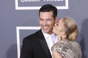 LeAnn Rimes and Eddie Cibrian pictured at The 53rd Annual GRAMMY Awards held at Stapl Photo