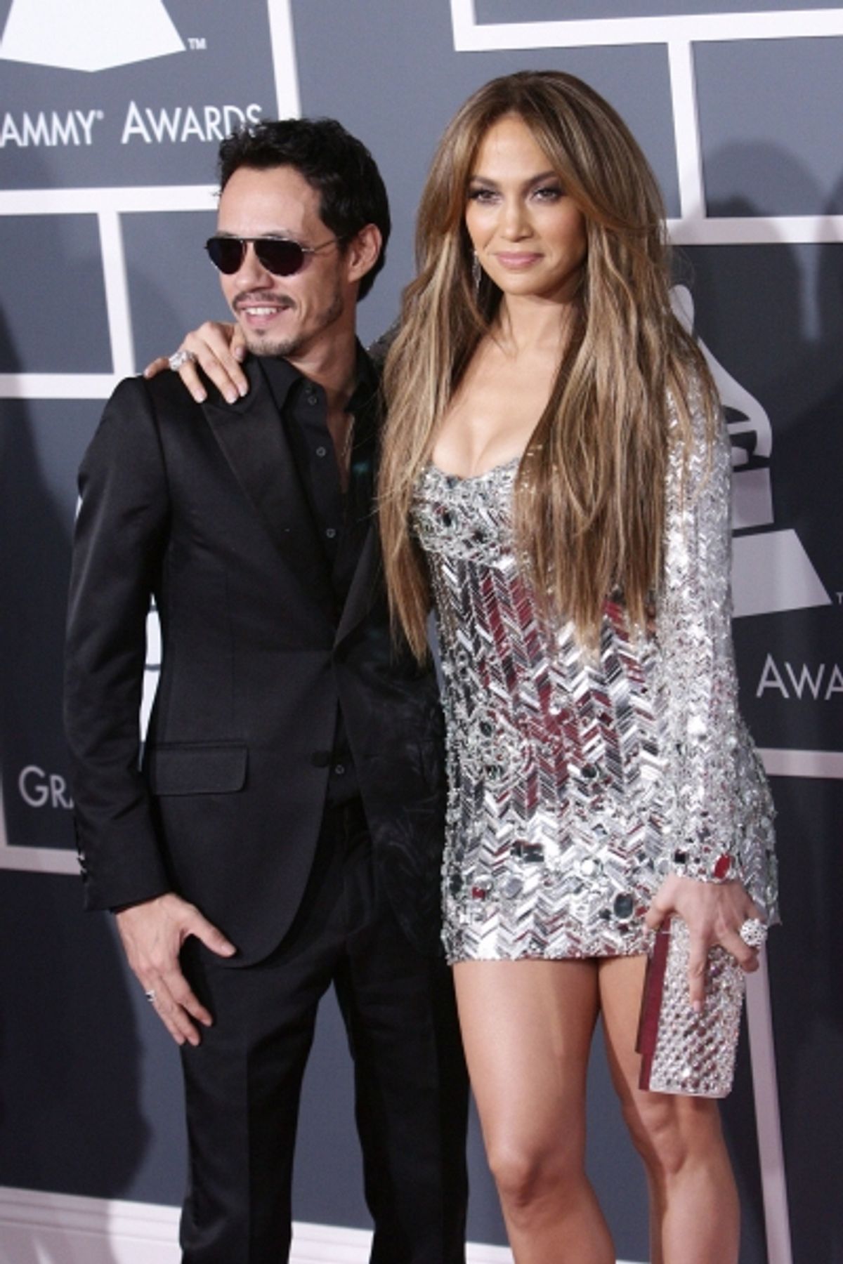 Marc Anthony and Jennifer Lopez pictured at The 53rd Annual GRAMMY Awards held at Staples Center in Los Angeles, California on February 13, 2011.  Ã‚Â© RD / Orchon / Retna Digital. at 