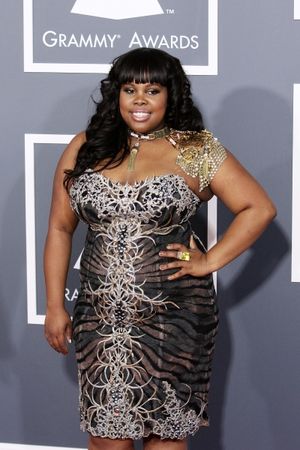 Amber Riley pictured at The 53rd Annual GRAMMY Awards held at Staples Center in Los A Photo
