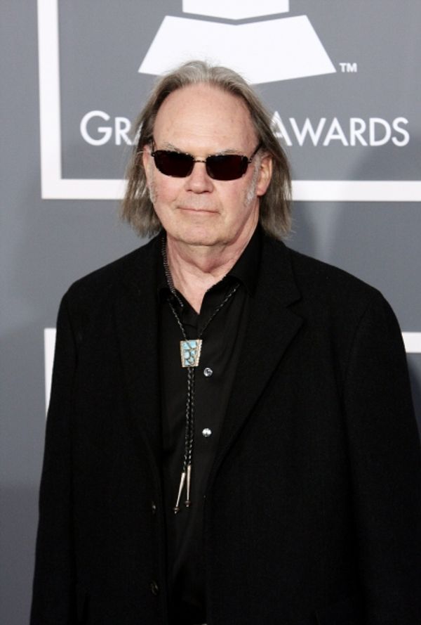 Neil Young pictured at The 53rd Annual GRAMMY Awards held at Staples Center in Los An Photo