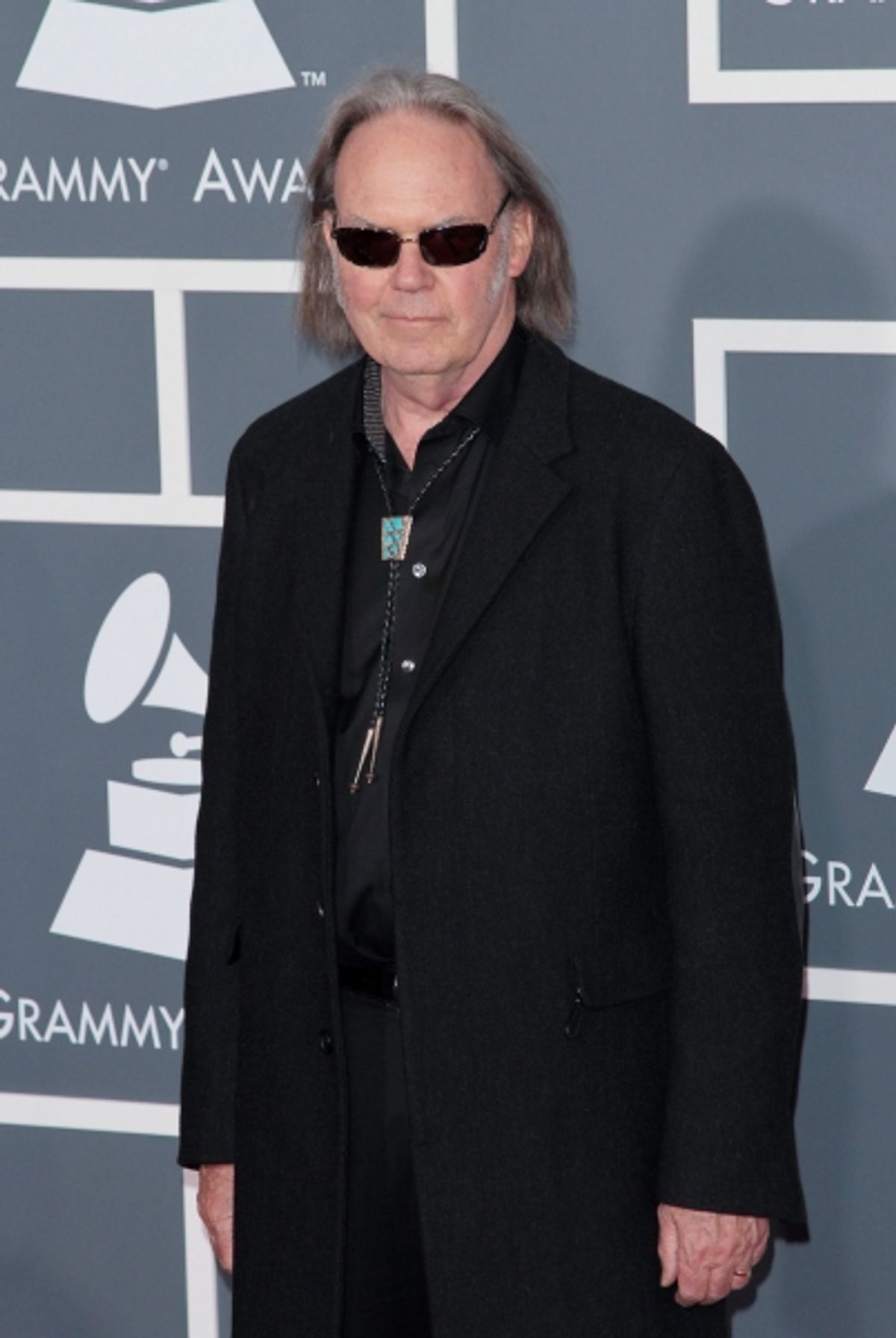Neil Young pictured at The 53rd Annual GRAMMY Awards held at Staples Center in Los Angeles, California on February 13, 2011.  Ã‚Â© RD / Orchon / Retna Digital. at 