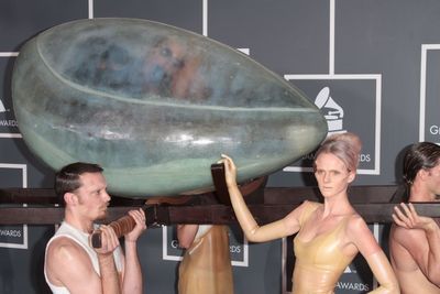 Lady Gaga pictured at The 53rd Annual GRAMMY Awards held at Staples Center in Los Ang Photo