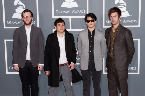Musicians Chris Baio, Rostam Batmanglij, Ezra Koenig and Chris Tomson of the band Vam Photo