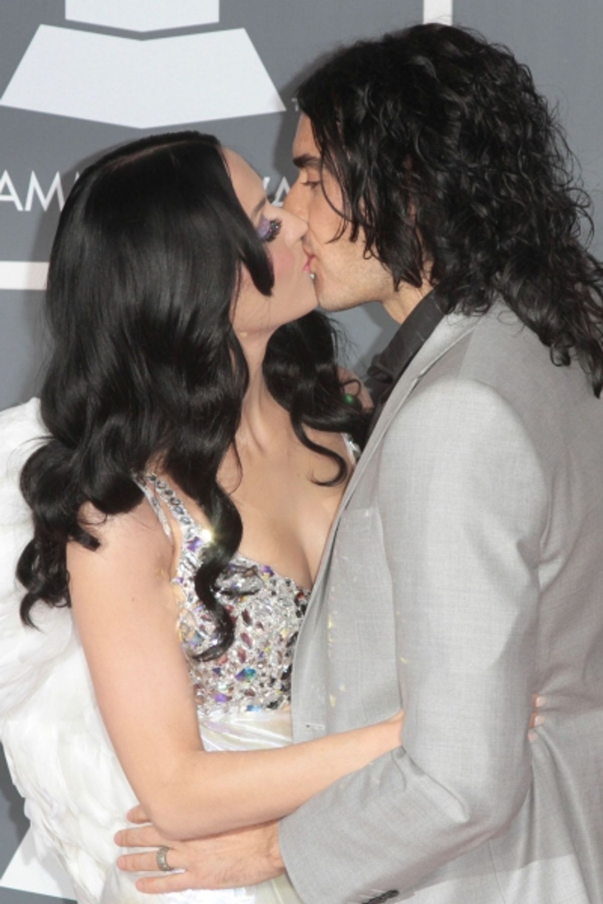 Katy Perry and Russell Brand pictured at The 53rd Annual GRAMMY Awards held at Staples Center in Los Angeles, California on February 13, 2011.  Ã‚Â© RD / Orchon / Retna Digital. at 