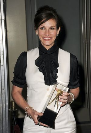 Julia Roberts at the American Society of Cinematographers 25th Annual Outstanding Achievement Awards at the Grand Ballroom at Hollywood and Highland in Hollywood, California on February 13, 2011 © RD / Kenney / Retna Digital @ BroadwayWorld Julia Roberts at the American Society of Cinematographers 25th Annual Outstanding Ach Photo