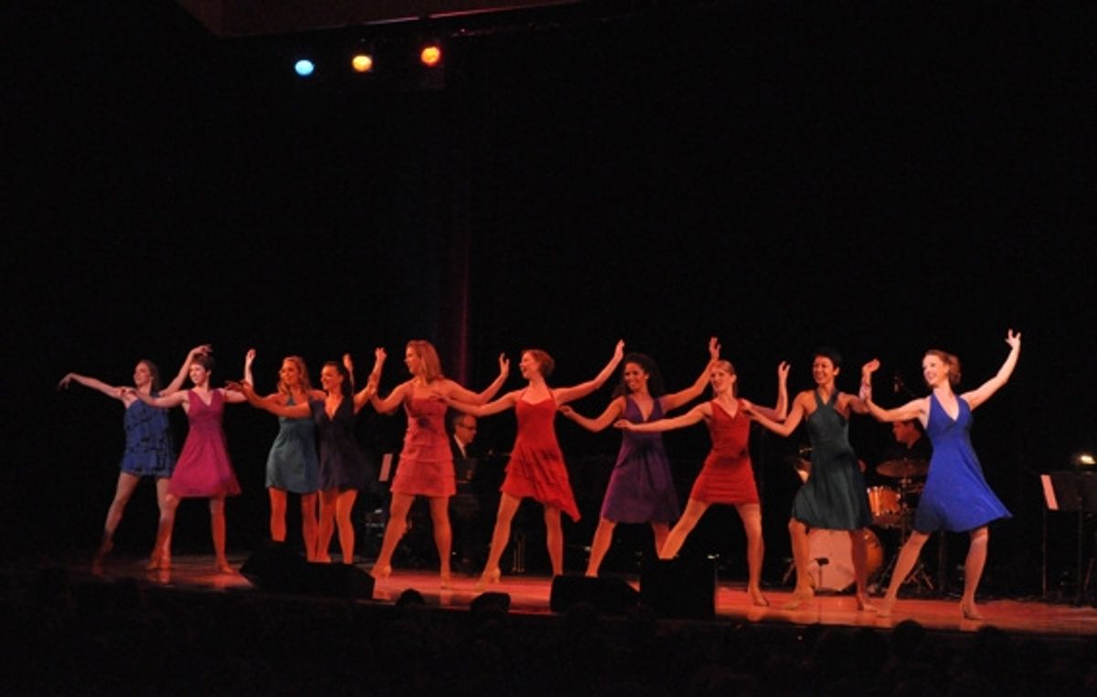 The Siegfeld Follies Girls-Elizabeth Clinard, Jaime Lyn Frola, Angela Kahle, Naomi Kakuk, Hilary Michael Thompson, Bethany Moore, Lauren Pastorek, Jennifer Rias, Amanda Paulson and Kiira Schmidt at 