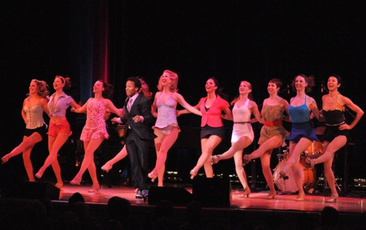 Kendrick Jones and The Siegfeld Follies Girls-Elizabeth Clinard, Jaime Lyn Frola, Angela Kahle, Naomi Kakuk, Hilary Michael Thompson, Bethany Moore, Lauren Pastorek, Jennifer Rias, Amanda Paulson and Kiira Schmidt at 