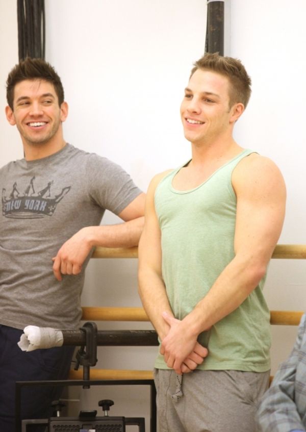 Kyle Brown & Joshua Buscher attend the 'Priscilla Queen Of The Desert' Meet & Greet t Photo