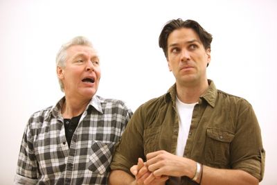 Tony Sheldon & Will Swenson attend the 'Priscilla Queen Of The Desert' Meet & Greet t Photo