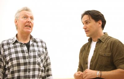 Tony Sheldon & Will Swenson attend the 'Priscilla Queen Of The Desert' Meet & Greet t Photo