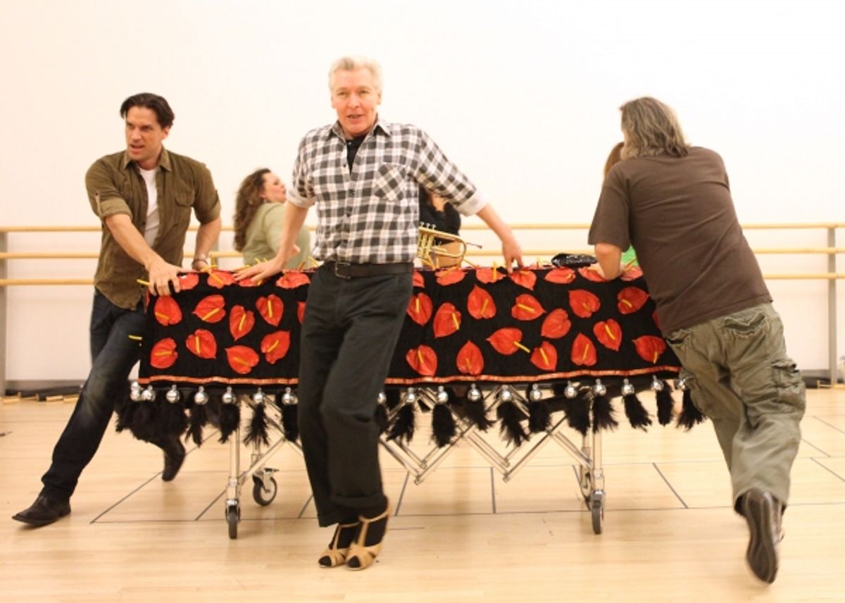 Will Swenson, Tony Sheldon & Tad Wilson attend the 'Priscilla Queen Of The Desert' Meet & Greet the Cast & Creative team at the Alvin Ailey American Dance Theatre in New York City. at 