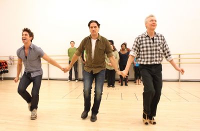 Nick Adams & Will Swenson & Tony Sheldon attend the 'Priscilla Queen Of The Desert' M Photo