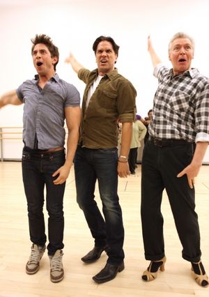 Nick Adams, Will Swenson & Tony Sheldon attend the 'Priscilla Queen Of The Desert' Me Photo
