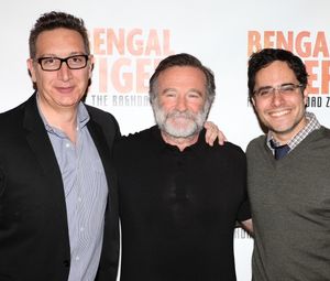 Moises Kaufman, Robin Williams and Rajiv Joseph attends the 'Bengal Tiger at The Baghdad Zoo' Meet & Greet during Rehearsals at The New 42nd Street Studios in New York City @ BroadwayWorld Moises Kaufman, Robin Williams and Rajiv Joseph attends the 'Bengal Tiger at The Bagh Photo