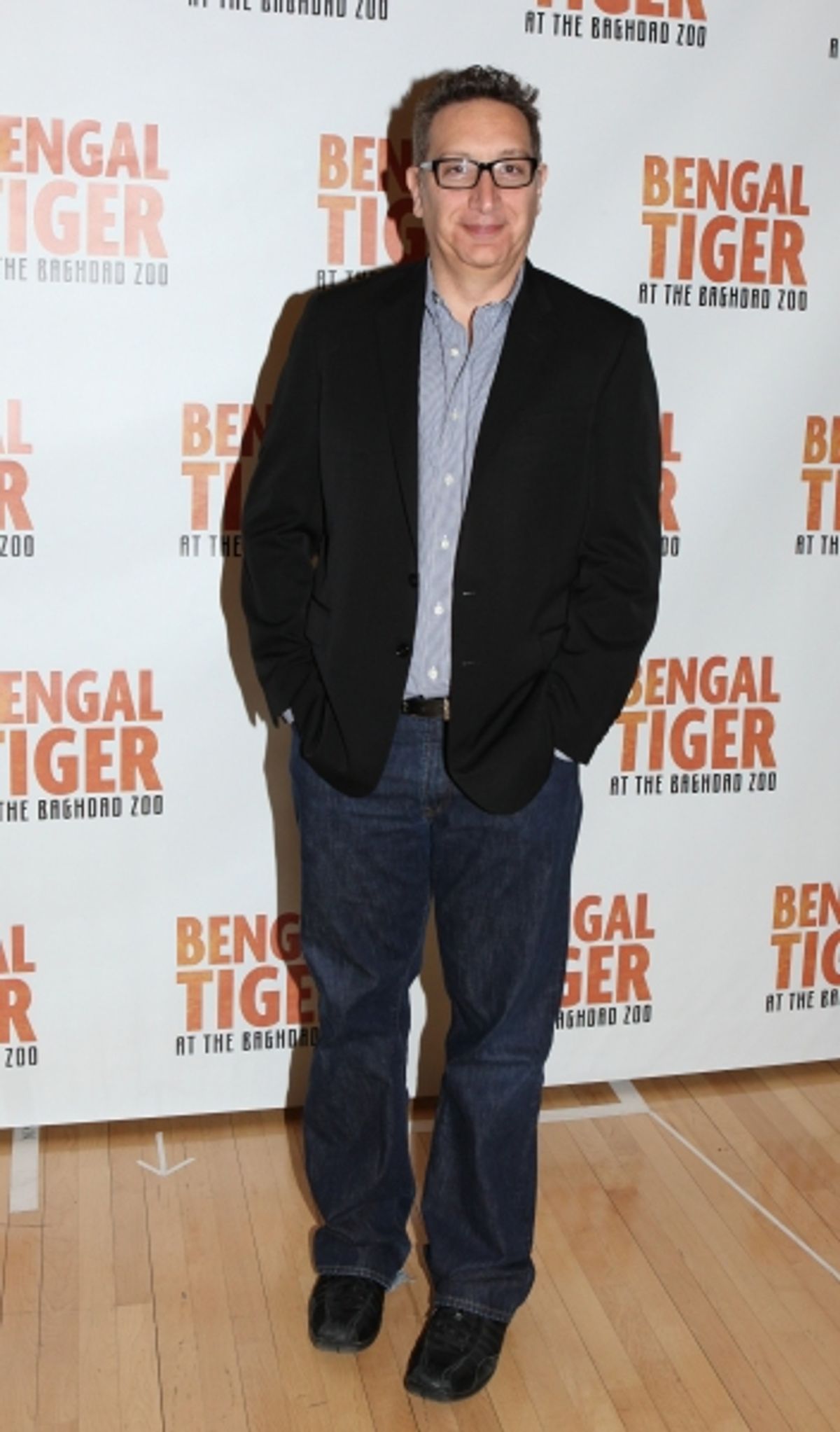 Director Moises Kaufman attends the 'Bengal Tiger at The Baghdad Zoo' Meet & Greet during Rehearsals at The New 42nd Street Studios in New York City. at 