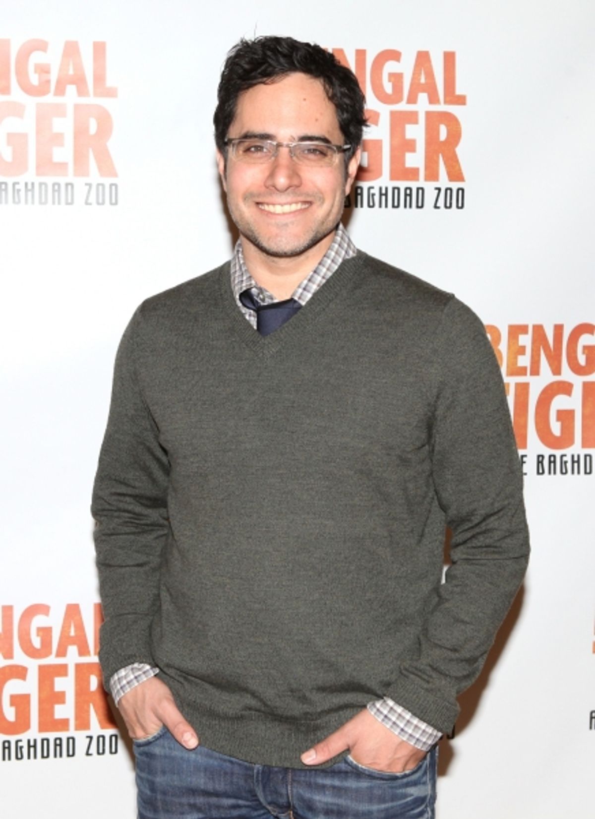 Playwright Rajiv Joseph attends  the 'Bengal Tiger at The Baghdad Zoo' Meet & Greet during Rehearsals at The New 42nd Street Studios in New York City. at 