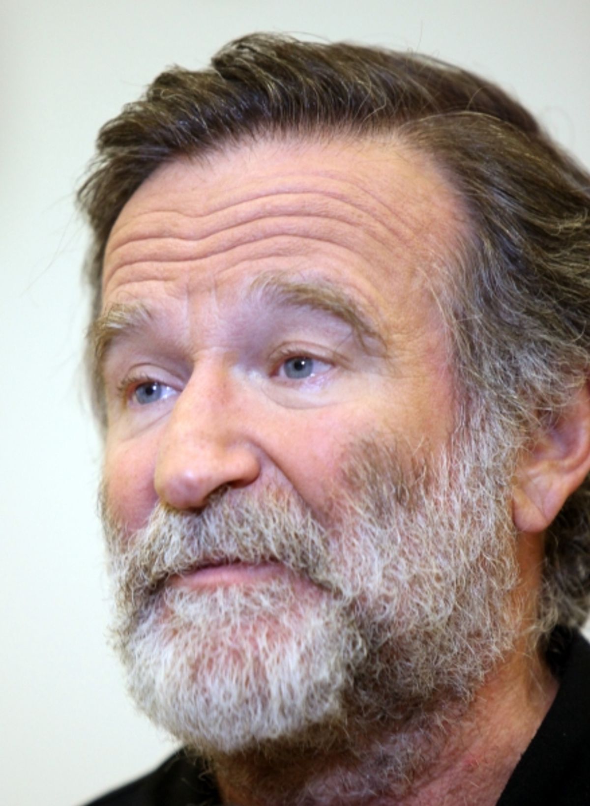 Robin Williams attends the 'Bengal Tiger at The Baghdad Zoo' Meet & Greet during Rehearsals at The New 42nd Street Studios in New York City. at 