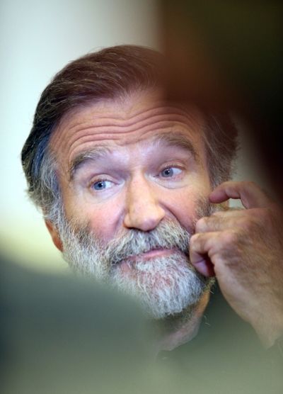 Robin Williams attends the 'Bengal Tiger at The Baghdad Zoo' Meet & Greet during Rehe Photo