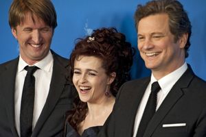 Feb. 16, 2011 - Berlin, Berlin, Germany - Director Tom Hooper, actress Helena Bonham  Photo